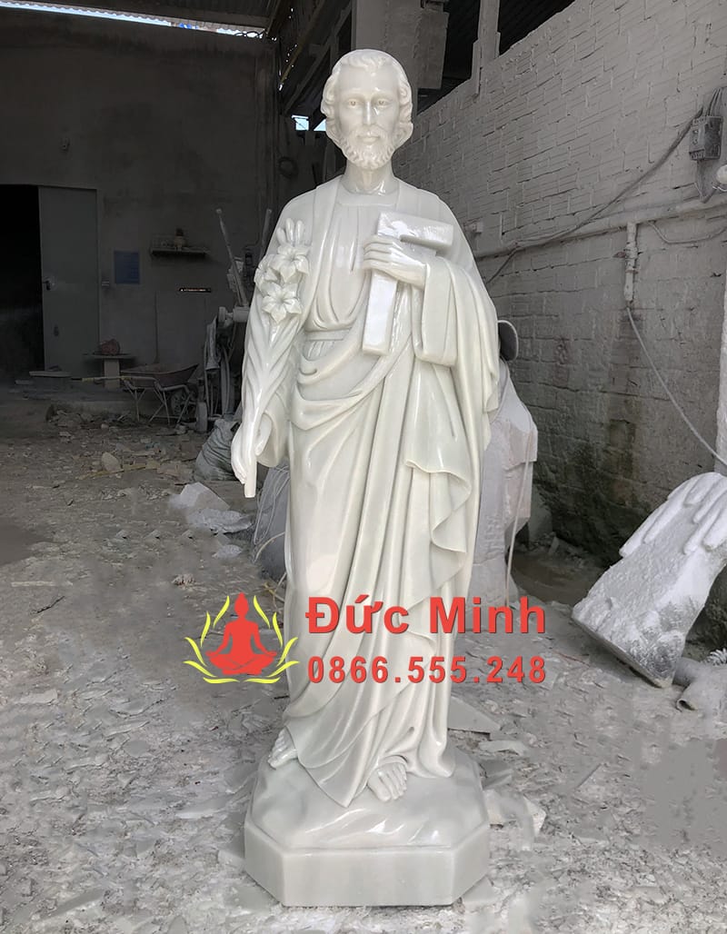 Tượng Thánh Cả Giuse Thợ Đá Cẩm Thạch Đẹp Tại Ban Mê Thuột