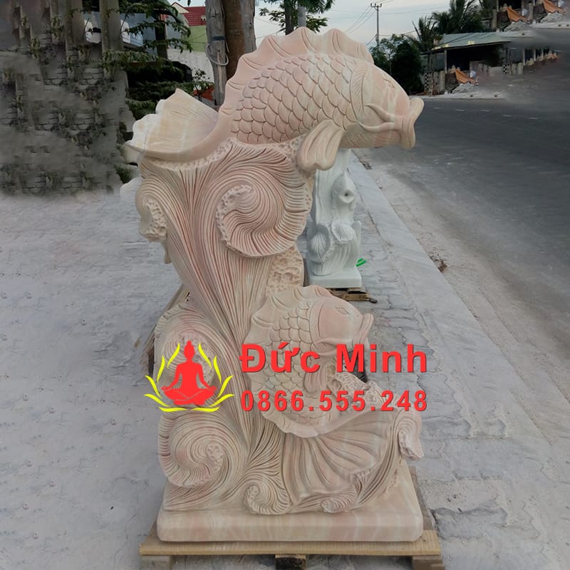 Tượng Cá Chép Đá Trang Trí Hồ Cá Cho Resort