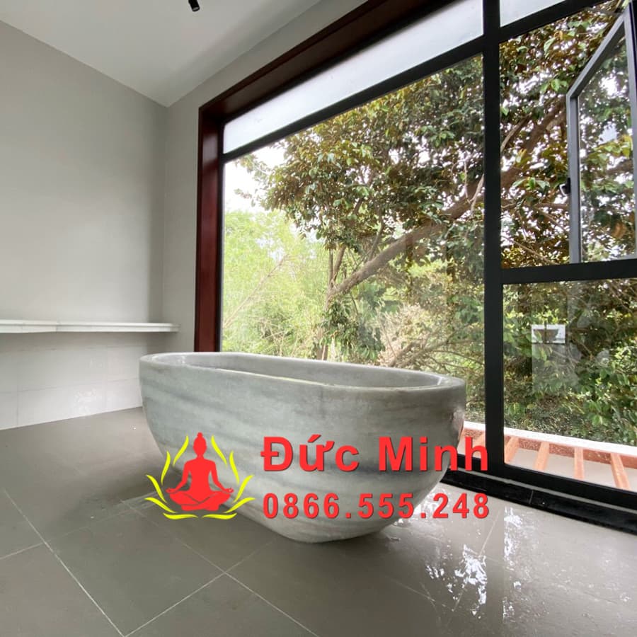 Bồn Tắm Đá Tự Nhiên Nguyên Khối 100%