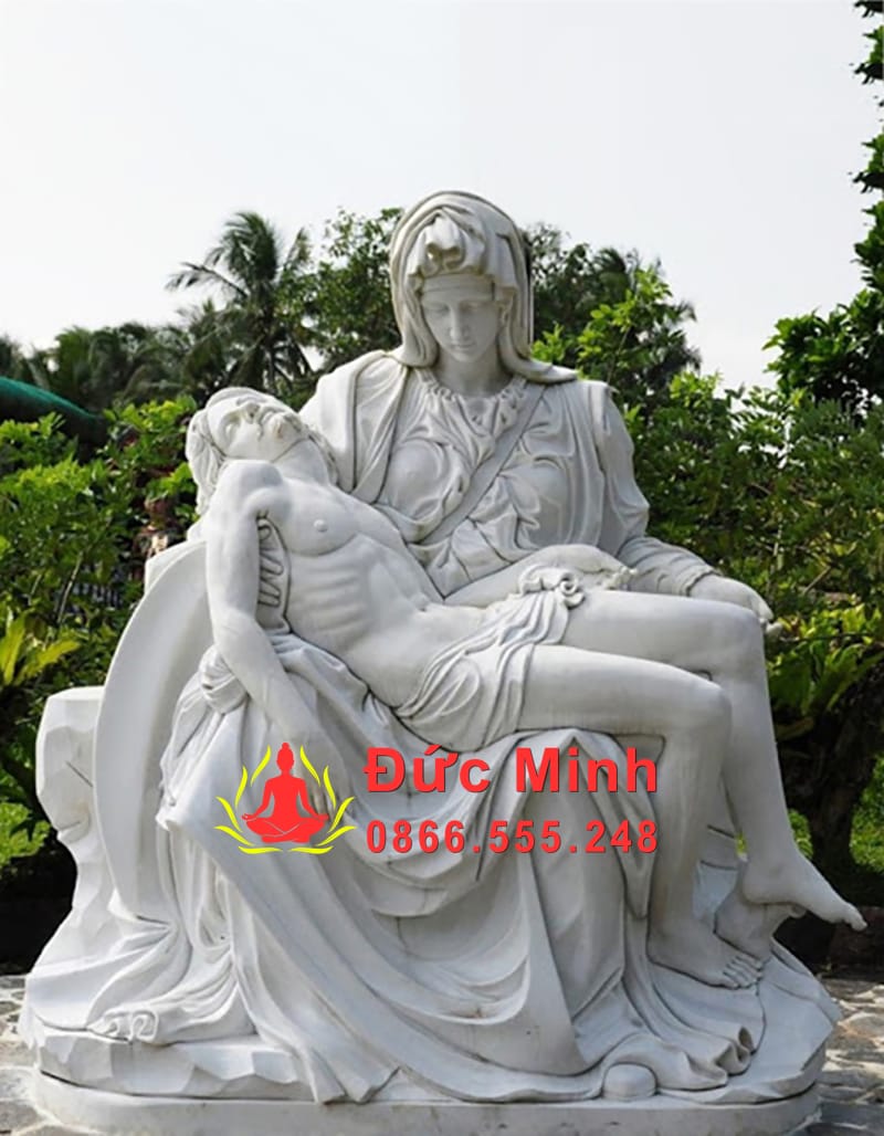 Tượng Đức Mẹ Sầu Bi Bằng Đá Cẩm Thạch Đẹp Tại Vũng Tàu