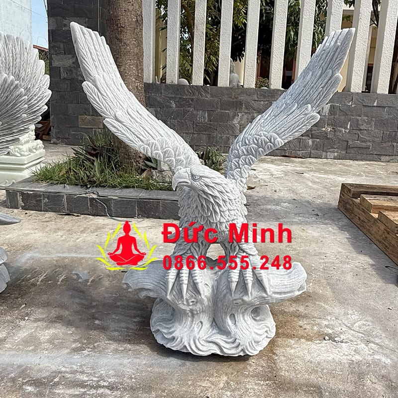 Tượng Đại Bàng Đá Phong Thủy Bằng Đá Cẩm Thạch Đẹp Tại Ninh Bình