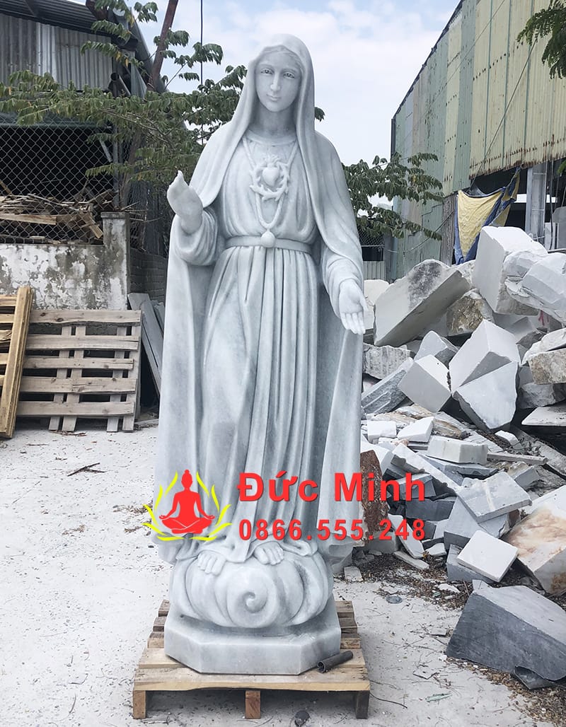 Tượng Mẹ Fatima Bằng Đá Cẩm Thạch Đẹp Tại TP Hồ Chí Minh