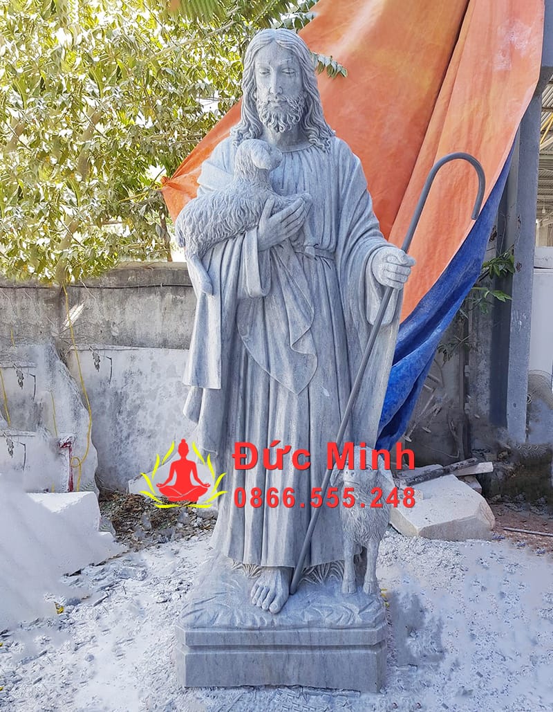 Tượng Chúa Giêsu Chăn Chiên Lành Đá Tự Nhiên