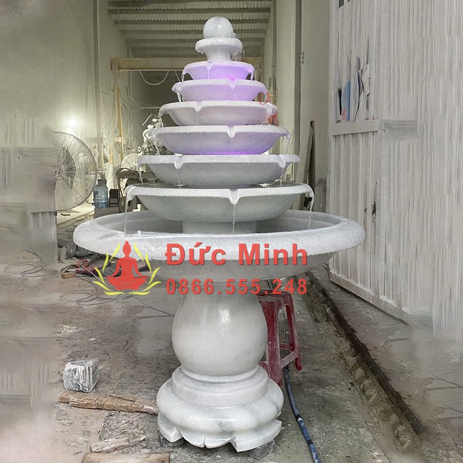 Đài Phun Nước Đá Phong Thủy Đẹp Tại Hà Tĩnh