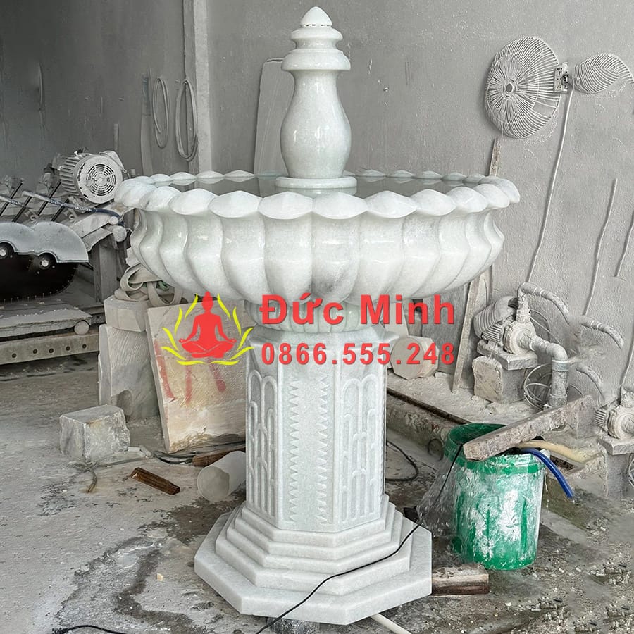 Đài Phun Nước Đá Sân Vườn Đẹp Tại Cà Mau