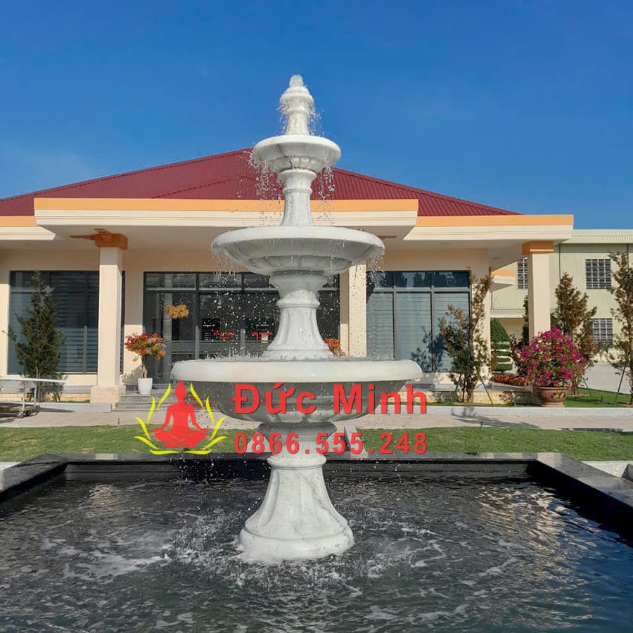 Đài Phun Nước Đá Sân Vườn Đẹp Tại Khánh Hòa