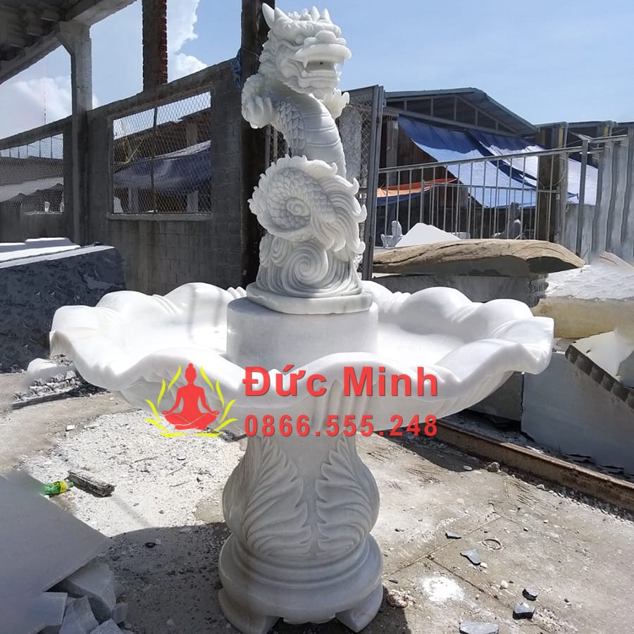 Đài Phun Nước Rồng Đá Phong Thủy Đẹp Tại Cần Thơ