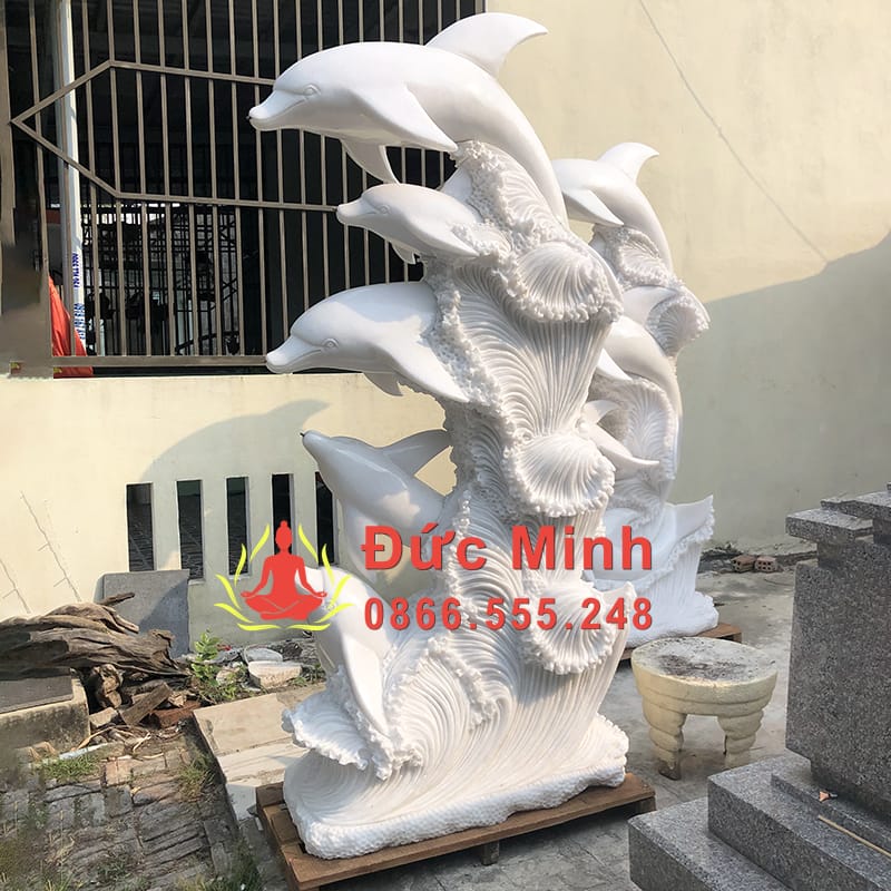 Tượng Cá Heo Đá Phong Thủy Đẹp Nhất Hiện Nay