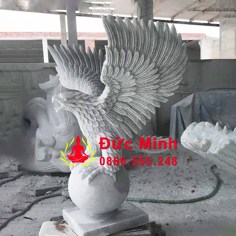 Tượng Đại Bàng Đá Phong Thủy Điêu Khắc Đẹp