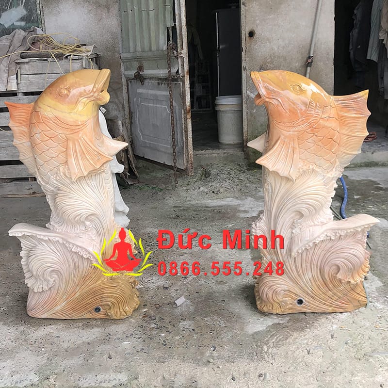 Tượng Cá Chép Đá Phong Thủy Đẹp Tại Nam Định