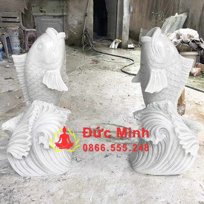 Tượng Cá Chép Đá Phong Thủy Đẹp Tại Hải Phòng