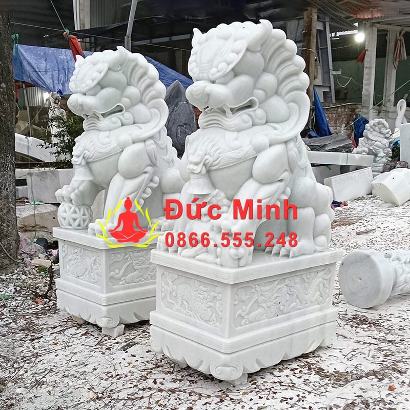 Tượng Kỳ Lân Đá Trấn Cổng Đá Non Nước Đẹp