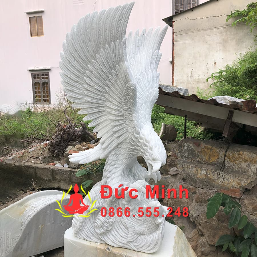 Tượng Đại Bàng Săn Mồi Bằng Đá Cẩm Thạch Đẹp