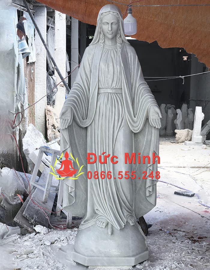 Tượng Đức Mẹ Ban Ơn Đá Cẩm Thạch Đẹp