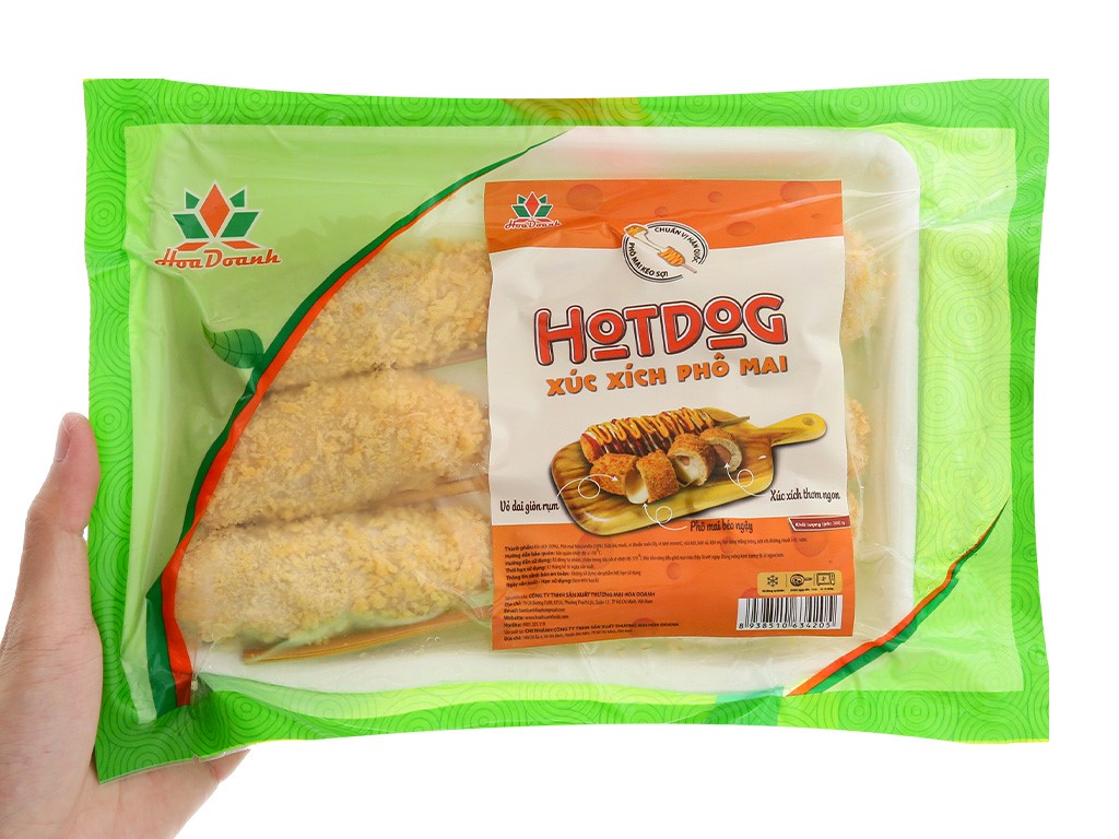 Hotdog Xúc Xích Phô mai Hoa Doanh 500g