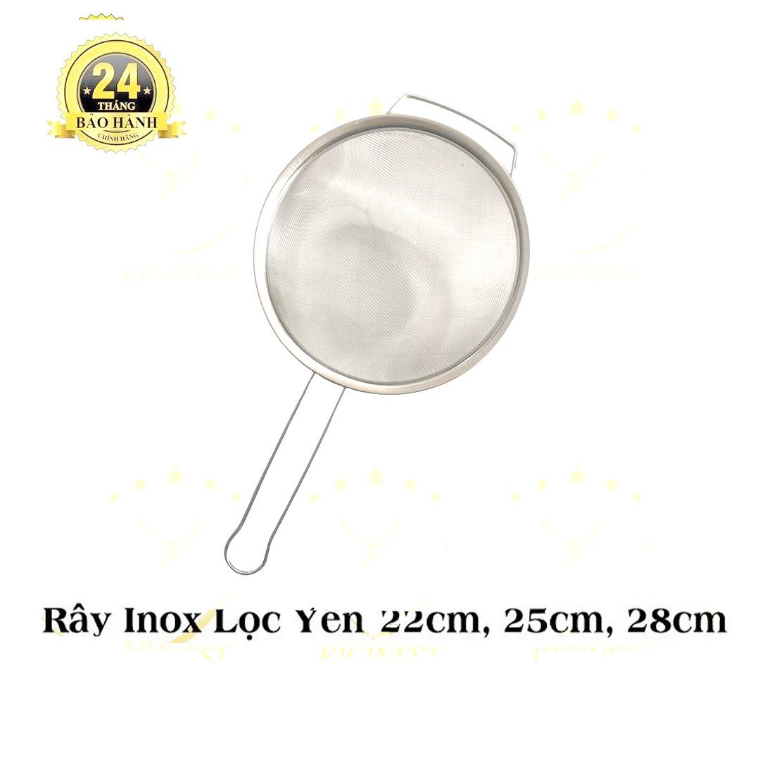 Rây Inox 2 Lớp 22cm, 25cm, 28cm