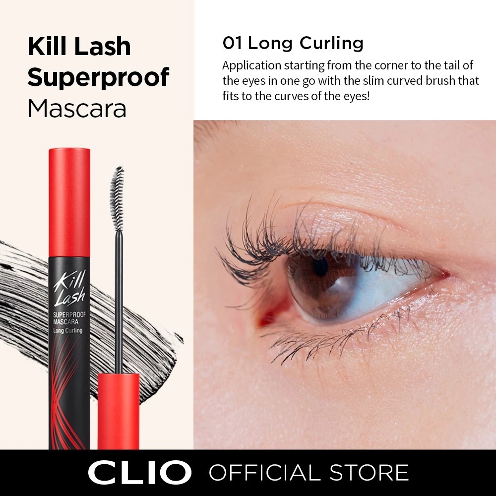 Mascara Chải Mi Chống trôi, Không Lem CLIO Kill Lash Superproof Mascara 7g