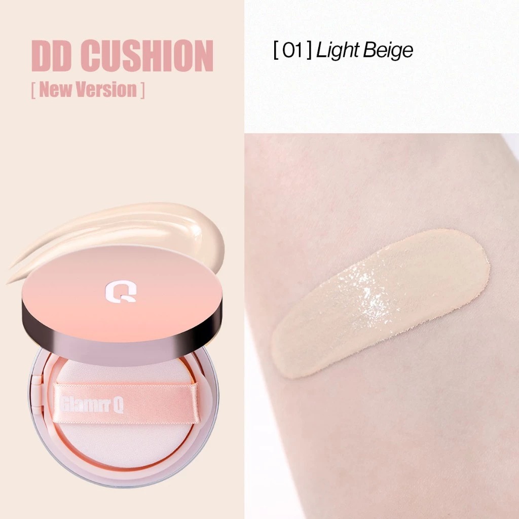 Phấn Nước Glamrr Q Che Phủ Mỏng Mịn, Kiềm Dầu Hiệu Quả Long Wear DD Cushion SPF50/PA+++