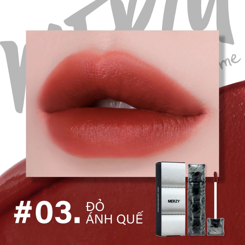 [NEW][SON PHAO] Son Kem Lì Merzy Bền Màu, Lâu Trôi Puffer Velvet Tint 3.7g