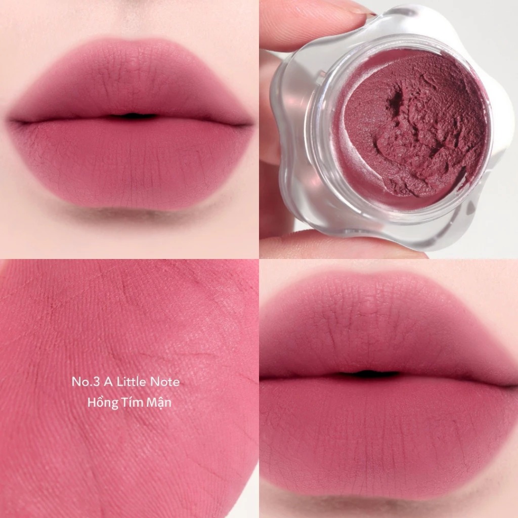Son Kem Bùn Dearmay Kiêm Má Hồng Mờ Lì Thuần Chay Pure Falling Mood Lip Pot 6.5g