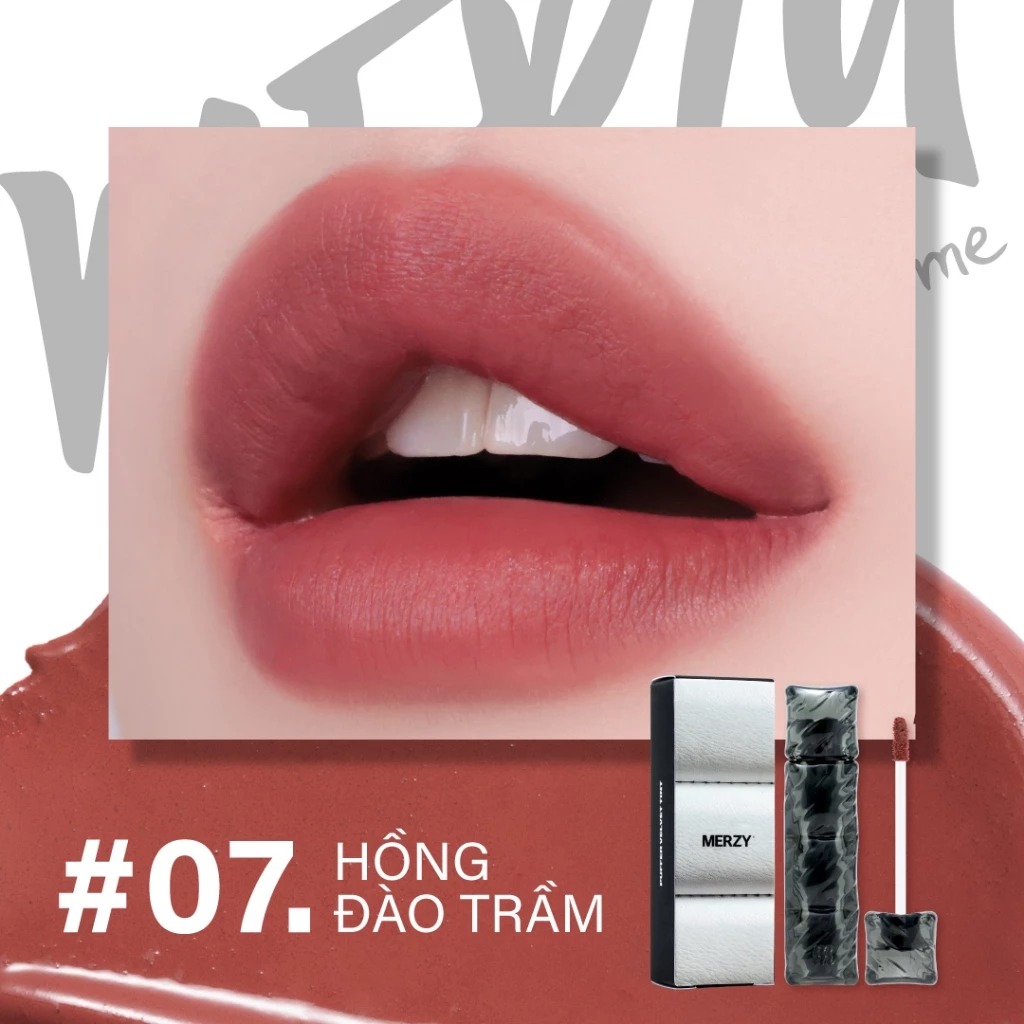 [NEW][SON PHAO] Son Kem Lì Merzy Bền Màu, Lâu Trôi Puffer Velvet Tint 3.7g