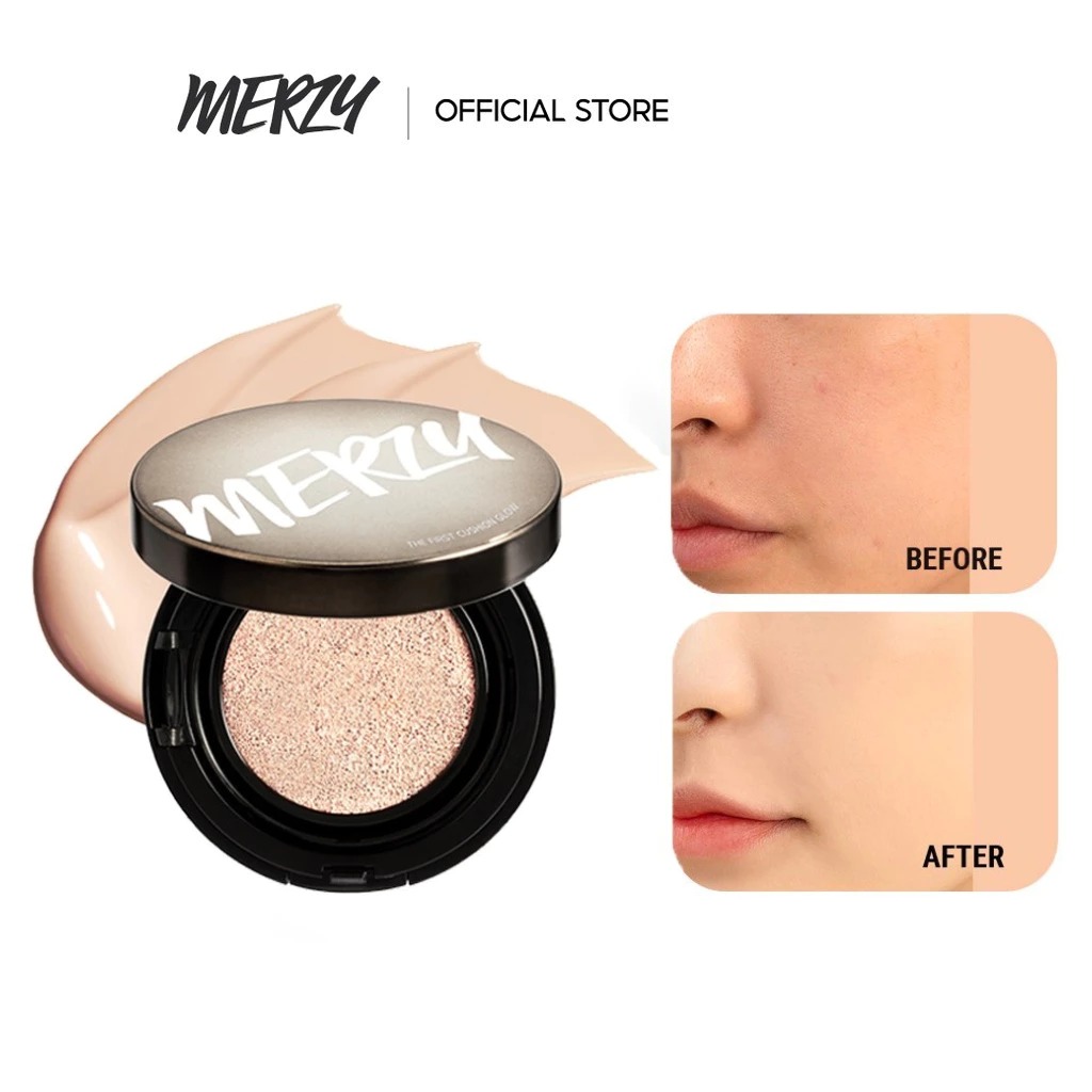 Phấn Nước Merzy Che Phủ Cao, Lâu Trôi The First Cushion Cover SPF50+/PA+++ 13g
