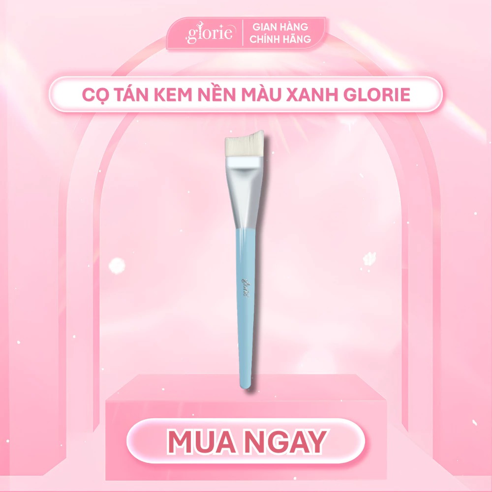 Cọ Tán Kem Nền Màu Xanh Glorie