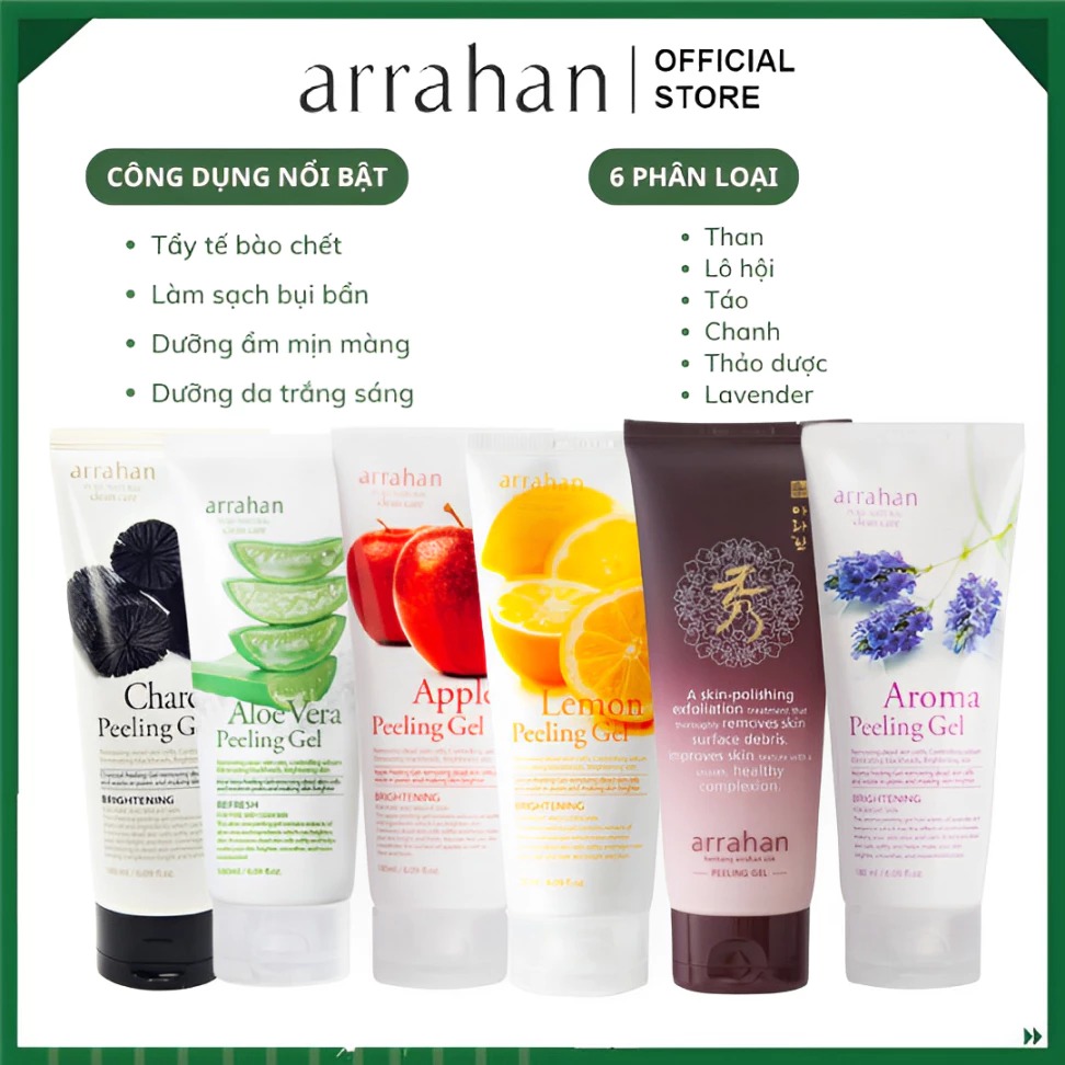 Gel Tẩy Tế Bào Chết Arrahan Peeling Gel 180ml