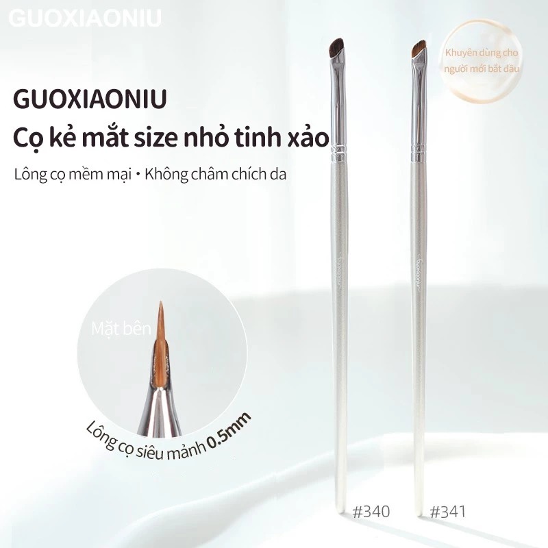 Cọ Kẻ Mắt Nhỏ GUOXIAONIU Rose Gold Small Eyeliner Brush #340