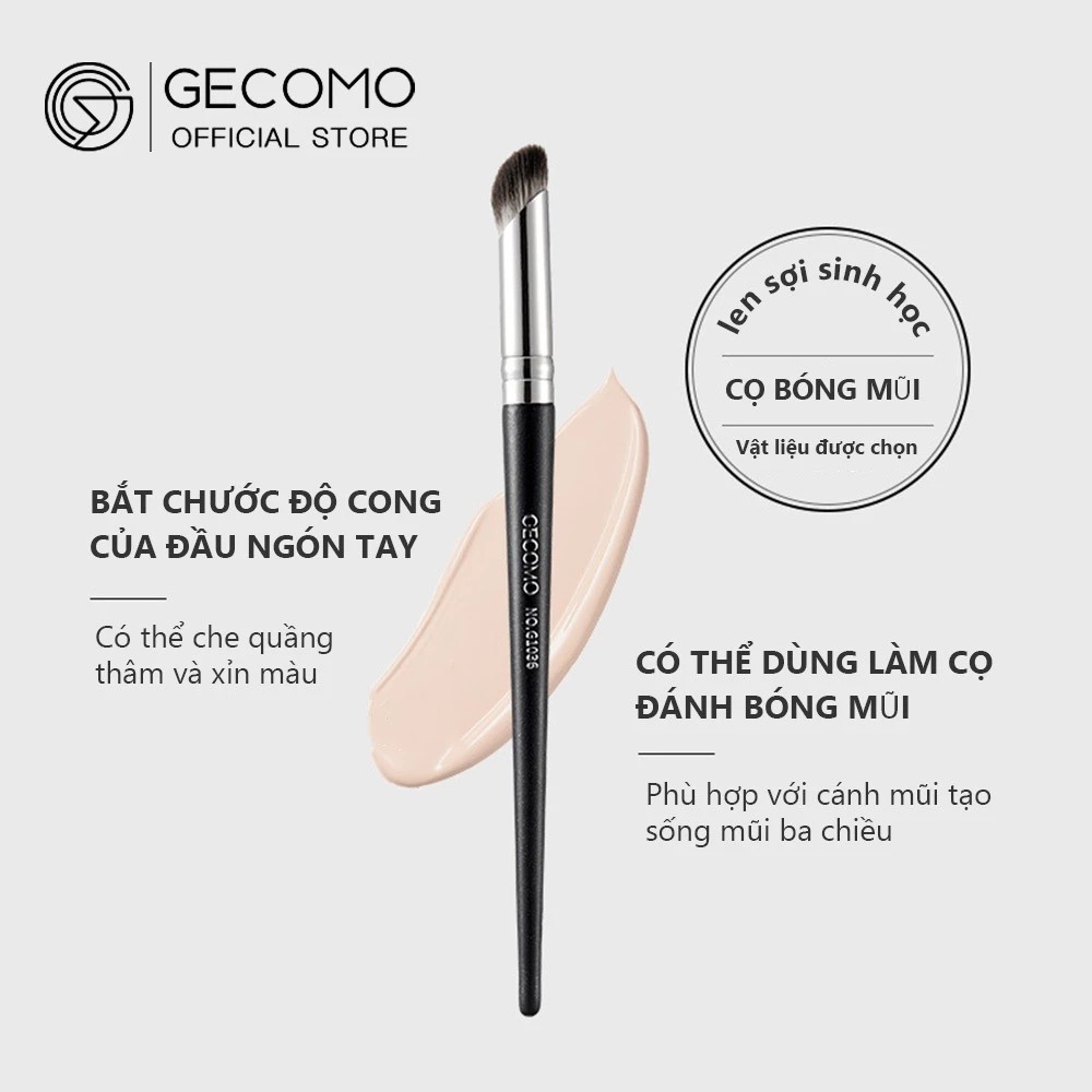 Cọ GECOMO Vạt Xéo Đầu Tròn Tạo Khối Và Che Khuyết Điểm G1036
