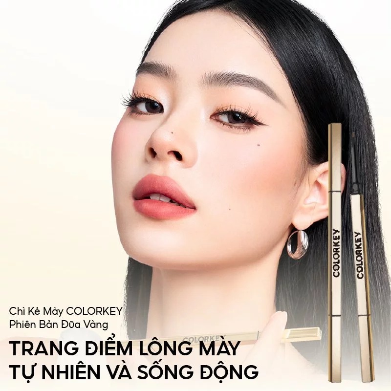 Chì Kẻ Mày Hai Đầu Colorkey Lâu Trôi The Rapid Eyebrow Pencil 0.07g