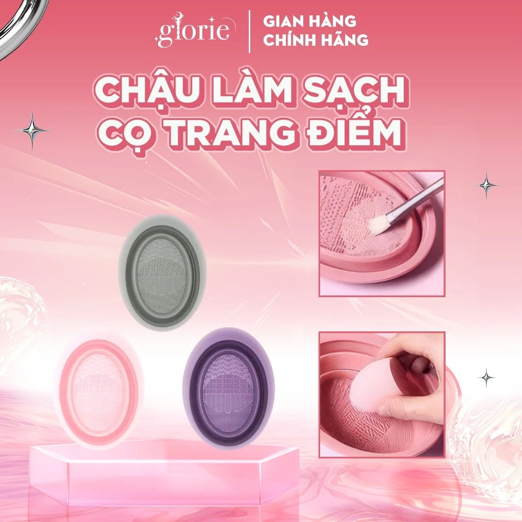Chậu Làm Sạch Cọ Trang Điểm Glorie