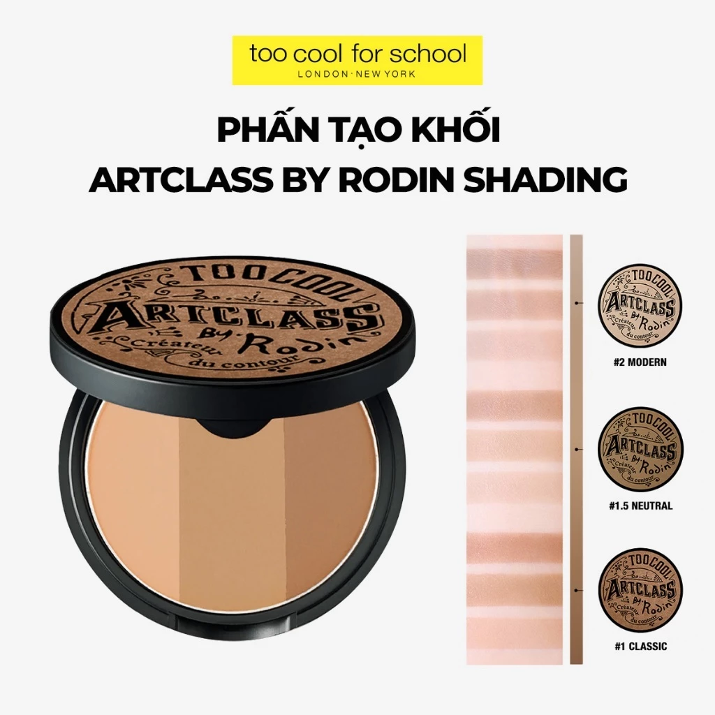 Phấn Tạo Khối 3 Màu Too Cool For School Art Class By Rodin Shading 9.5g