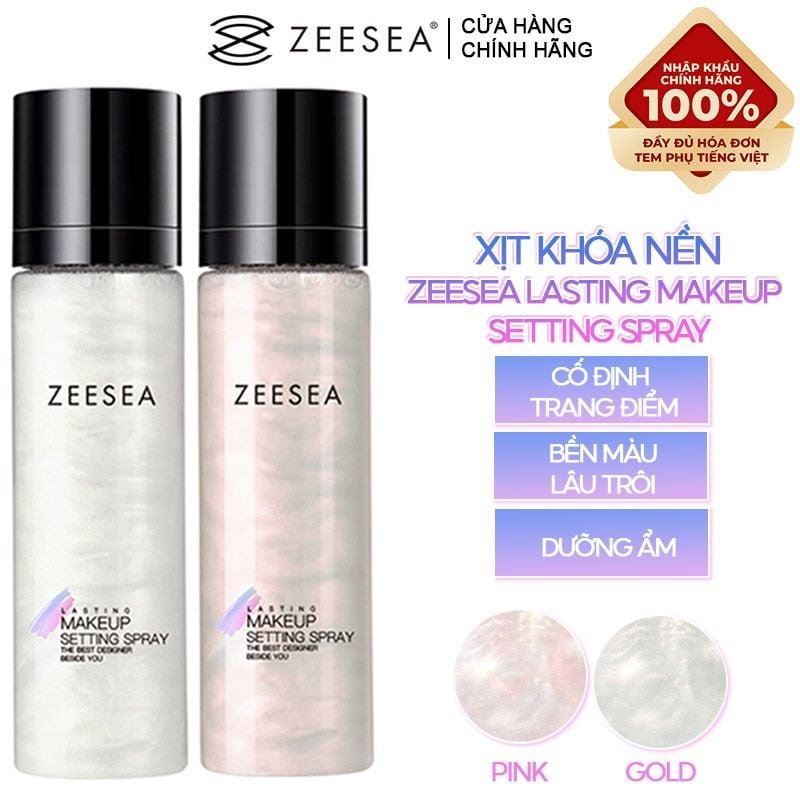 Xịt Khóa Nền Zeesea Tạo Hiệu Ứng Căng Bóng, Lâu Trôi Lasting Makeup Settting Spray 100ml