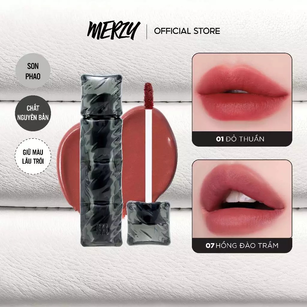 [NEW][SON PHAO] Son Kem Lì Merzy Bền Màu, Lâu Trôi Puffer Velvet Tint 3.7g