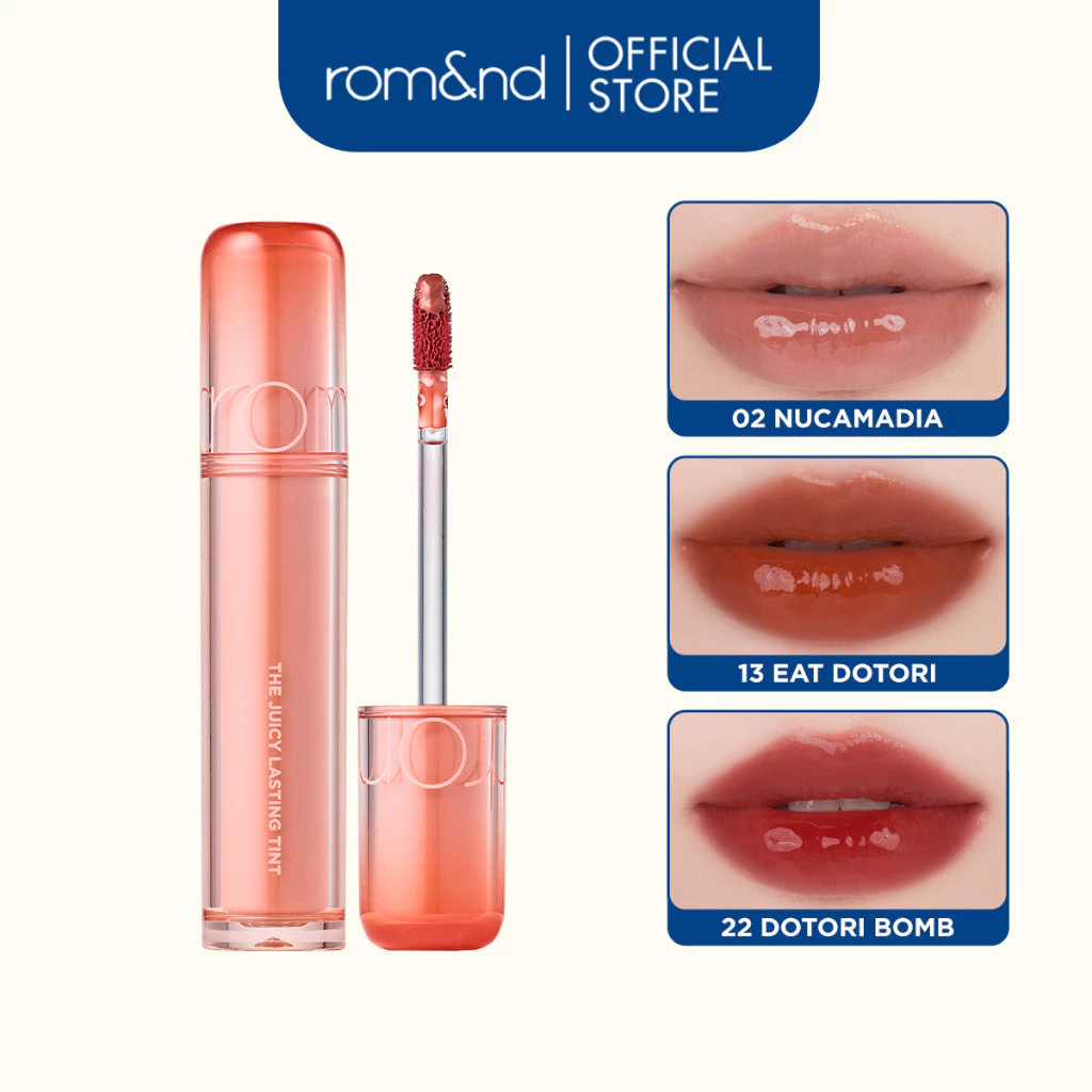 [MẪU MỚI][Màu 1-24] Son Tint Lì, Căng Bóng ROMAND The Juicy Lasting Tint