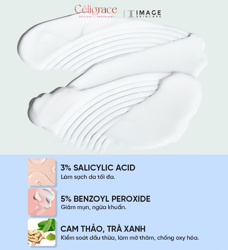 [CLESAL2401 - DATE 02/2024] Lotion IMAGE Giảm mụn, Giảm Nhờn Clear Cell Medicated Acne 50ml