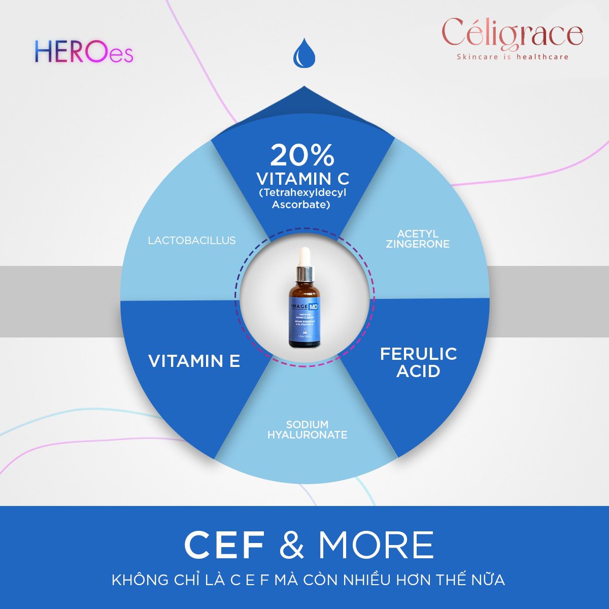 [CLESAL2401 - DATE 06/2024] Serum IMAGE Làm Sáng, Giảm Nếp Nhăn MD Restoring Power-C 30ml
