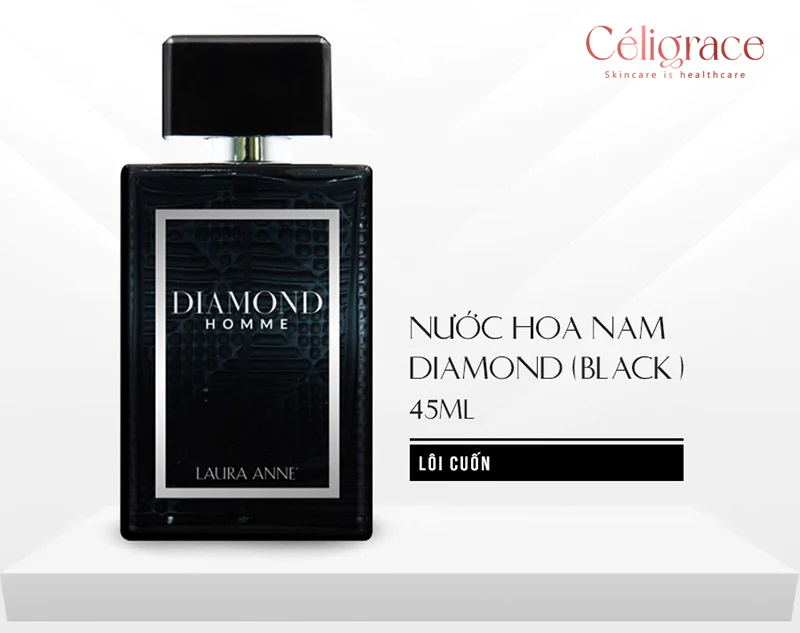 Nước Hoa Nam Laura Anne Diamond Homme Sang Trọng, Lôi Cuốn 45ml