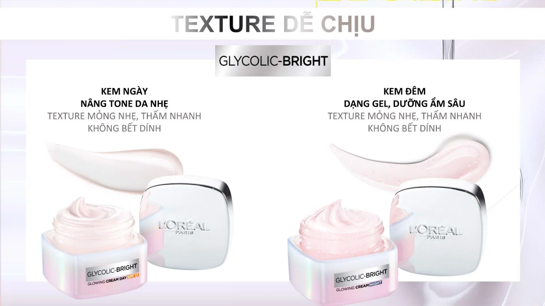 Kem Dưỡng Da L'OREAL Hỗ Trợ Mờ Thâm Nám Glycolic Bright Glowing Cream 50ml