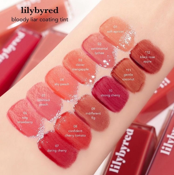 [MÀU 01 - MÀU 14] Son Tint Bóng Lilybyred Bloody Liar Coating Tint