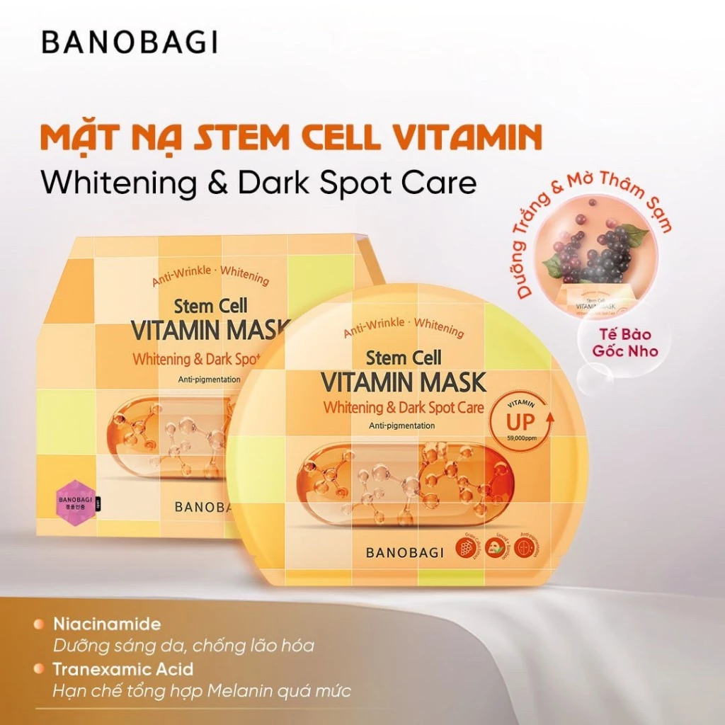 Mặt Nạ Banobagi Dưỡng Da Stem Cell Vitamin Mask 30g