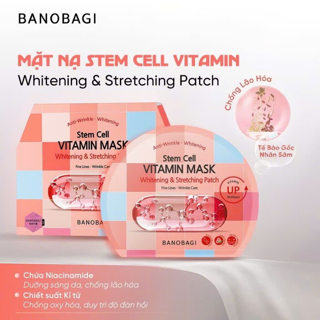 Mặt Nạ Banobagi Dưỡng Da Stem Cell Vitamin Mask 30g