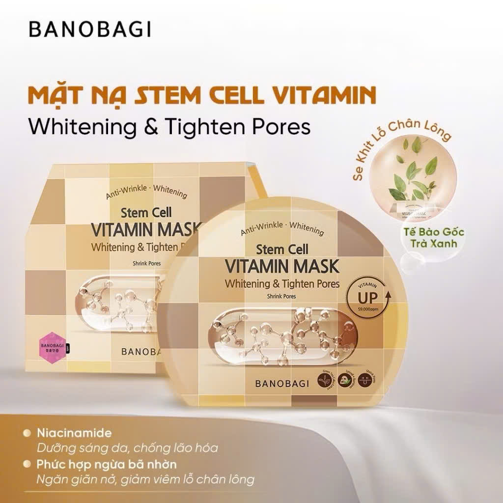 Mặt Nạ Banobagi Dưỡng Da Stem Cell Vitamin Mask 30g
