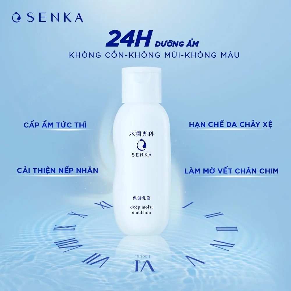 Sữa Dưỡng Senka Cấp Ẩm Chuyên Sâu Cho Da Deep Moist Emulsion 150ml