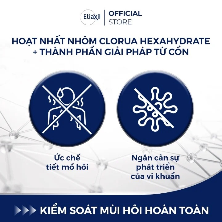 Lăn Khử Mùi EtiaXil Detranspirant Traitement Roll-On Peaux 15ml