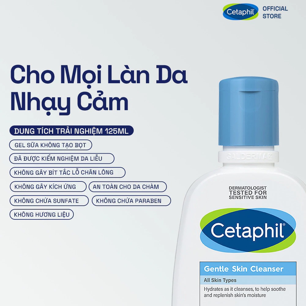 Sữa Rửa Mặt Cetaphil Lành Tính, Dịu Nhẹ Không Xà Phòng Gentle Skin Cleanser