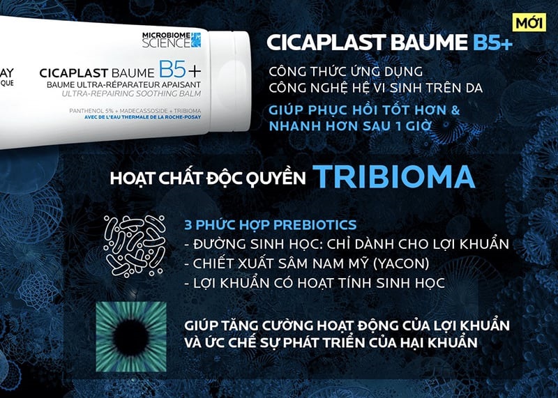 Kem Dưỡng La Roche-Posay Làm Dịu, Hỗ Trợ Phục Hồi Da Cicaplast Baume B5/B5+ Soothing Repairing Balm 40ml
