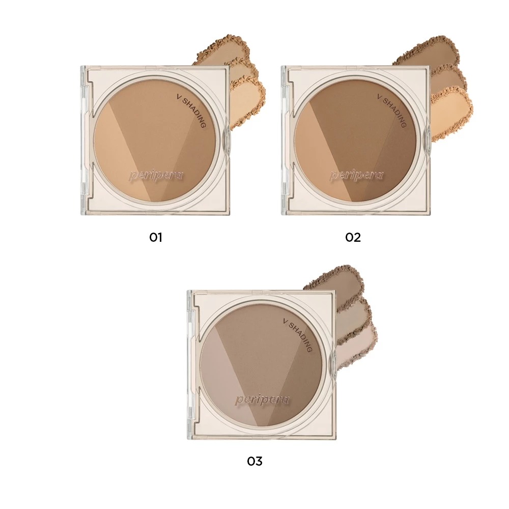 Phấn Tạo Khối Mềm Mịn Khuôn Mặt Thon Gọn PERIPERA Ink V Shading 9.5g