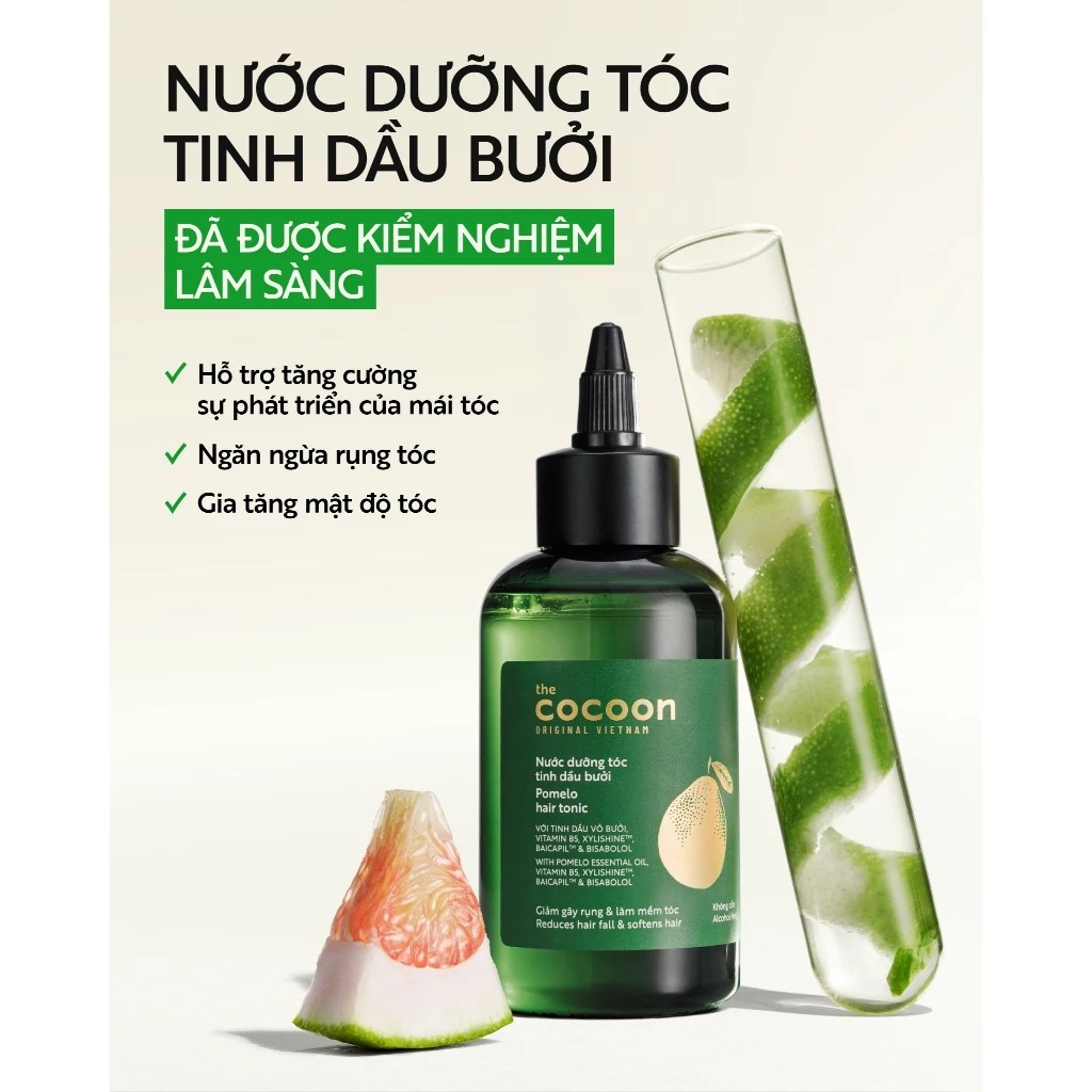 Nước Dưỡng Tóc Cocoon Tinh Dầu Bưởi Pomelo Hair Tonic 140ml